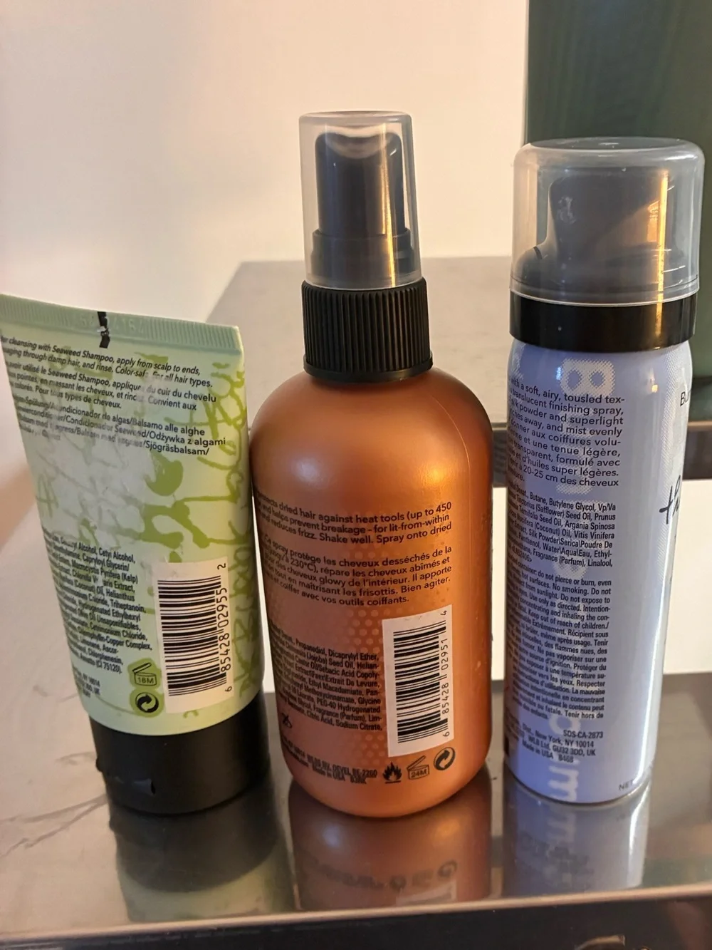 Bumble and bumble Hair Care 3-Pc Bundle NEW Seaweed Heat Shield Dryspun